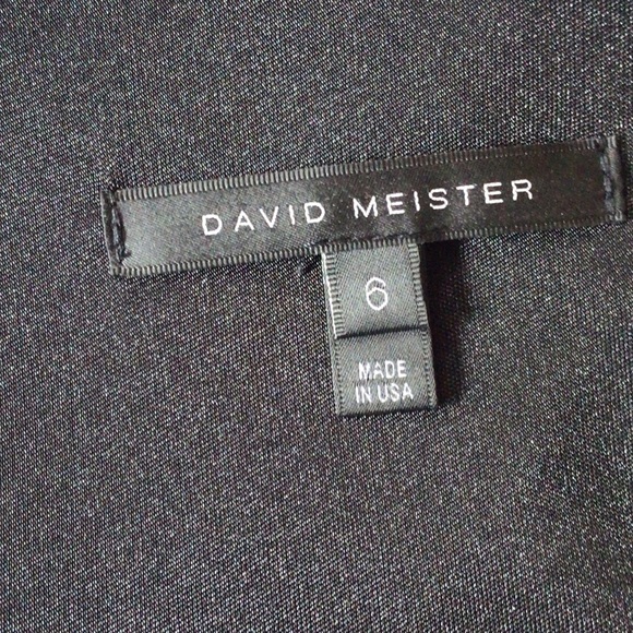 DAVID MEISTER BLACK COCKTAIL DRESS SIZE 6 - Picture 5 of 8